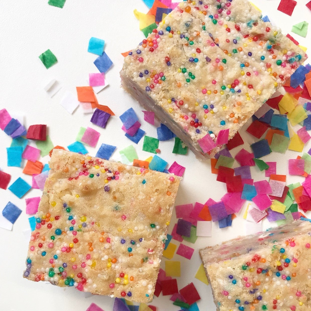 White Chocolate Birthday Blondies