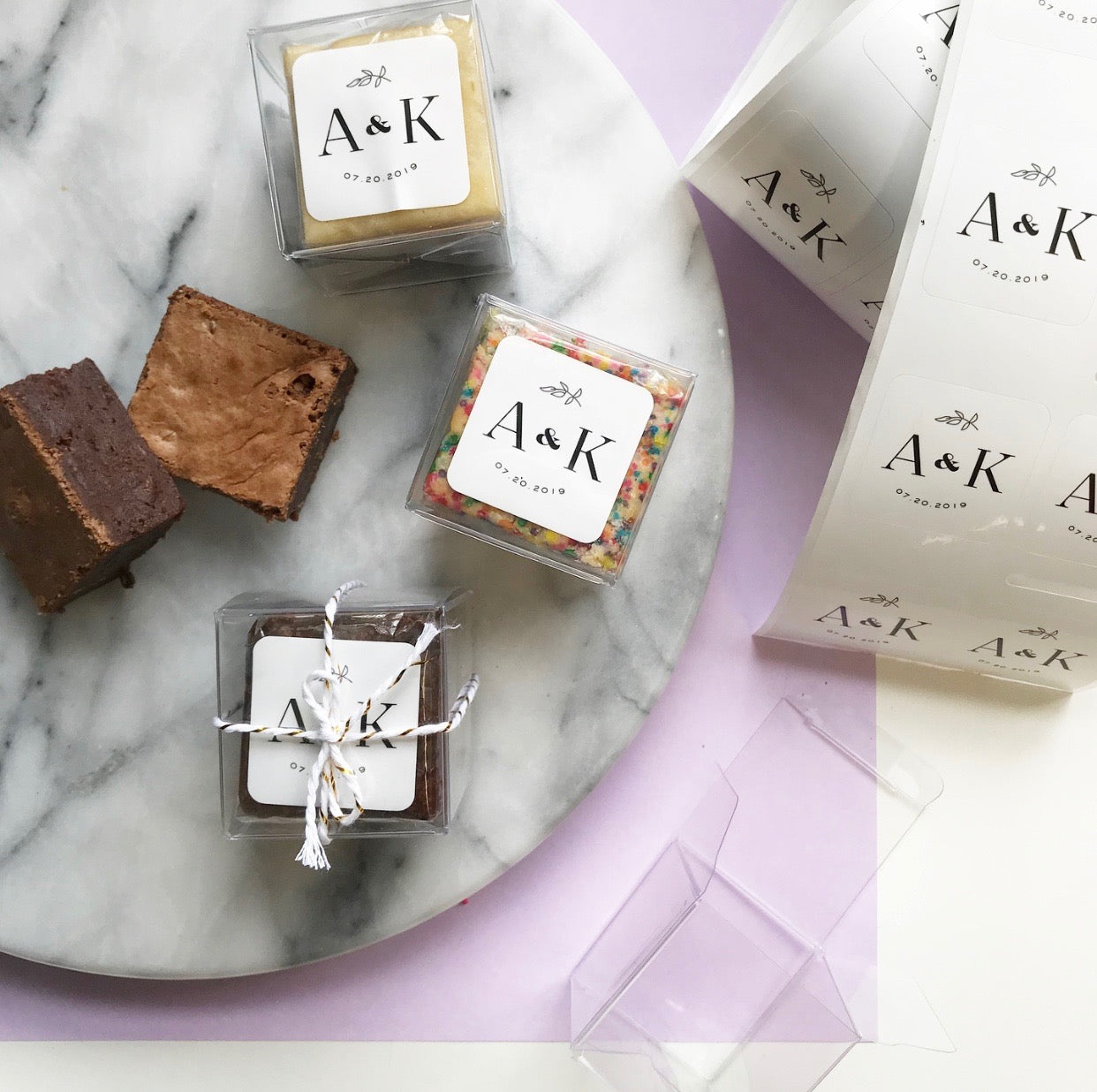 Custom Brownie Party Favors-Small Batch Brownies