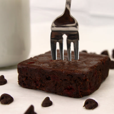 Fudgy Chocolate Chip Brownies-Small Batch Brownies