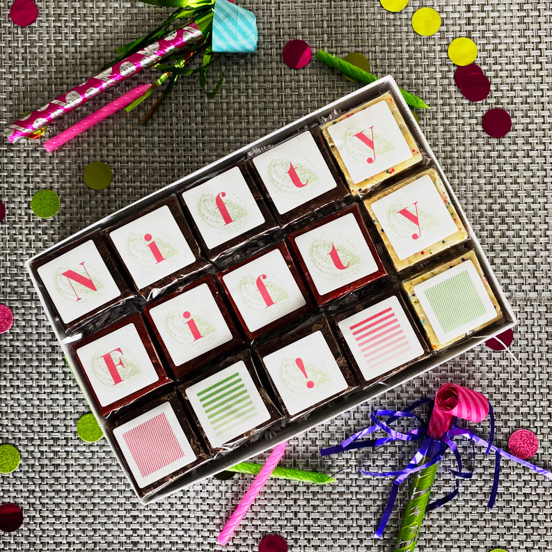 50th Birthday BrownieGram Gift Box