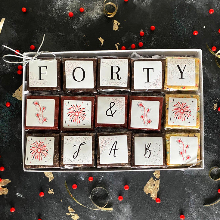 40th Birthday BrownieGram Gift Box
